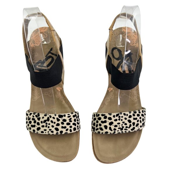 OTBT Bushnell Desert Leopard Wedge Platform Cork Sandals Size 10M NWOB - Picture 3 of 15